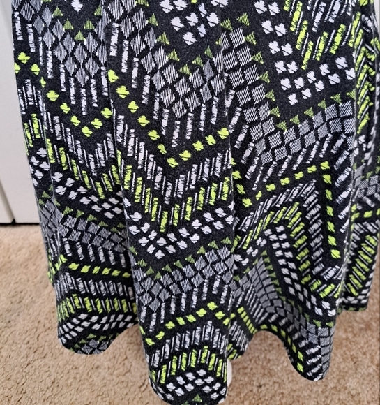 Ultra Flirt Fit & Flare Chevron Patterned Mini Dress    Size XS - Picture 3 of 7